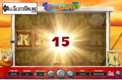 Win Screen 2. Farm Charm from ReelNRG