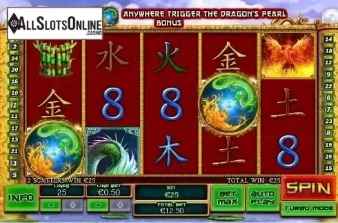 Win Screen . Fei Long Zai Tian from Playtech