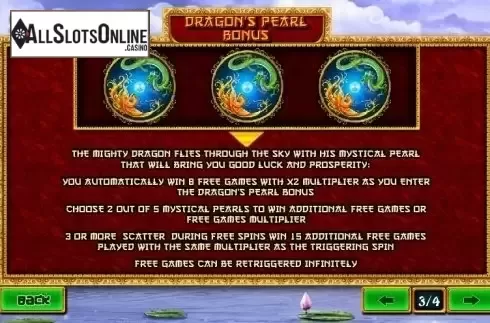 Paytable 3. Fei Long Zai Tian from Playtech