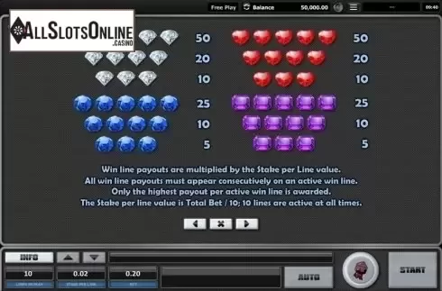 Paytable 4. Fireworks from Realistic