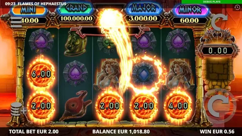 Flames of Hephaestus slot screenshot 3