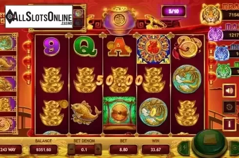 Free Spins GamePlay Screen
