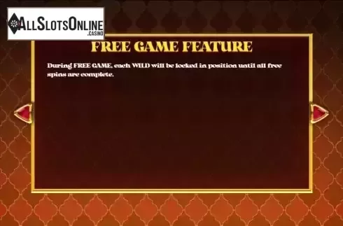 Free Game feature screen