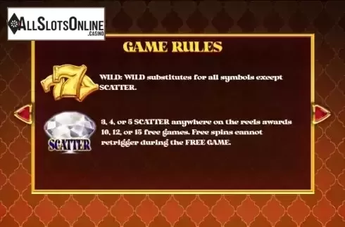 Special symbols screen
