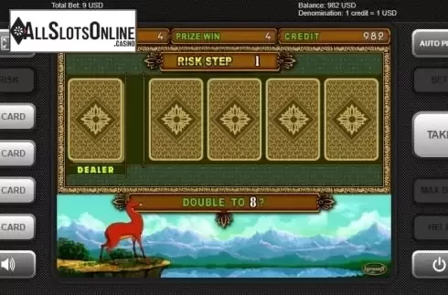 Gamble game screen