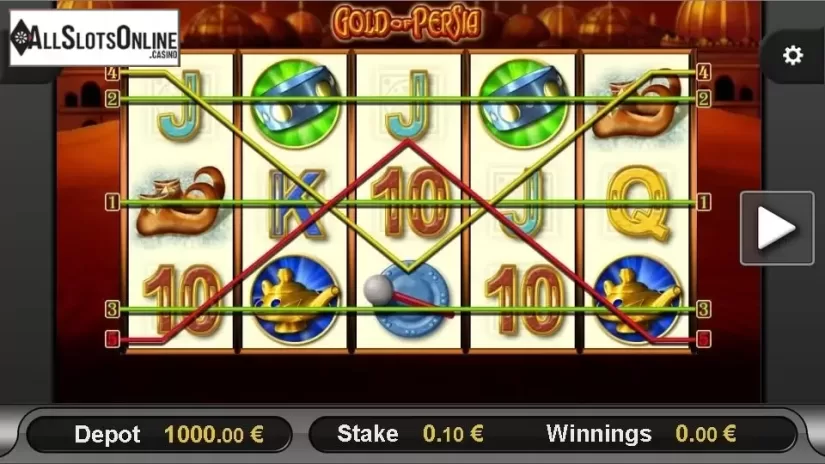 Winlines. Gold of Persia from edict