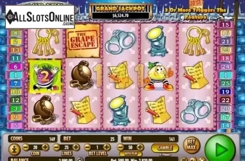 Win Screen 2. Grape Escape from Habanero