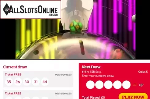 Game screen. Health Lottery from gamevy