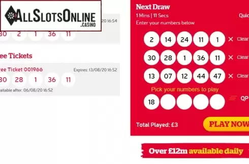 Game screen 3. Health Lottery from gamevy