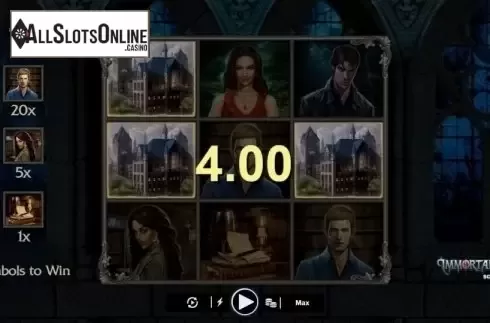 Game Screen 3. Immortal Romance Scratch from Microgaming