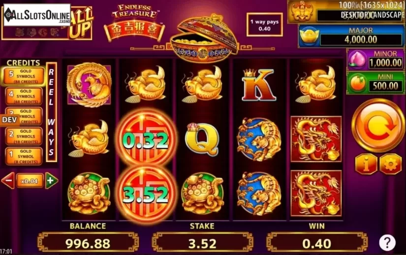 Game Screen. Jin Ji Bao Xi: Endless Treasure from SG