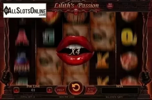 Multiplier screen. Lilith's Passion from Spinomenal