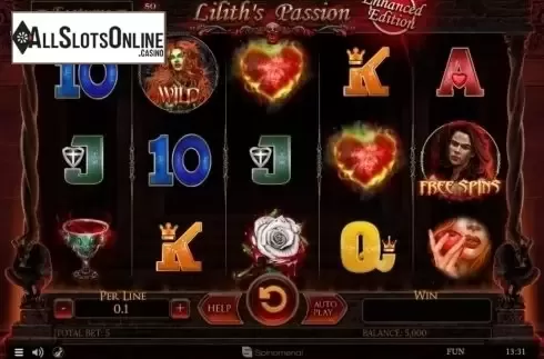 Reel Screen. Lilith's Passion Enhanced Edition from Spinomenal