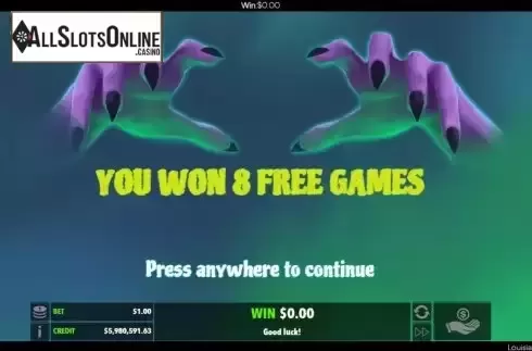 Free Spins screen 2