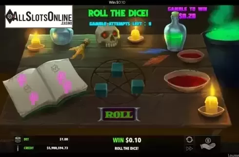Gamble / Risk Game screen
