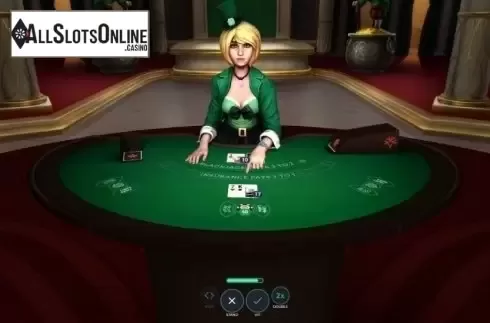Game Screen. Lucky Blackjack from Yggdrasil