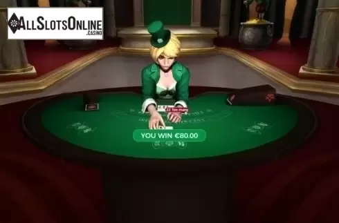 Game Screen. Lucky Blackjack from Yggdrasil