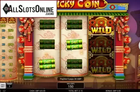 Win Screen. Lucky Coin (Nektan) from Nektan