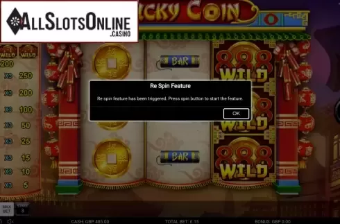 Respin Feature. Lucky Coin (Nektan) from Nektan