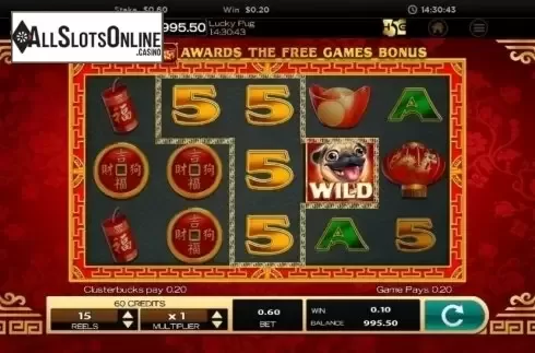 Wild screen 1. Lucky Pug from High 5 Games