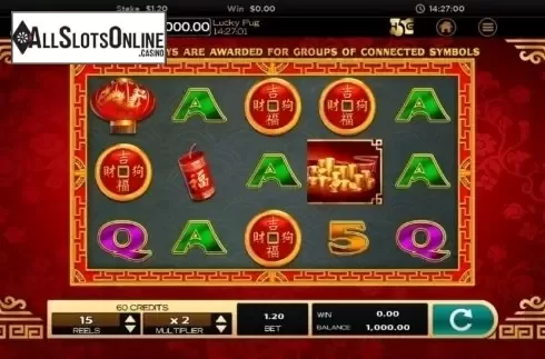 Game screen. Lucky Pug from High 5 Games