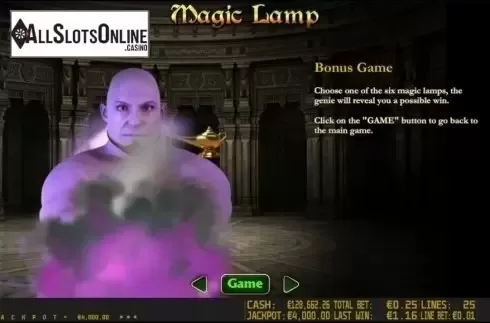 Paytable 3. Magic Lamp HD from World Match
