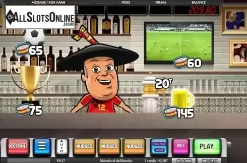 Bonus Game screen. Manolo el del Bombo from MGA