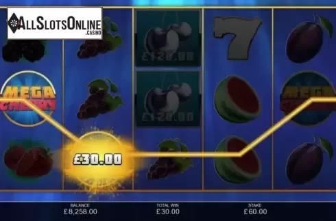 Win Screen 3. Mega Cherry from Inspired Gaming