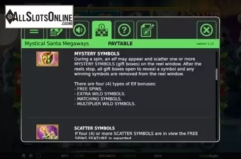 Features 2. Mystical Santa Megaways from StakeLogic