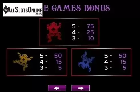 Paytable 3. Night Jasmine from High 5 Games