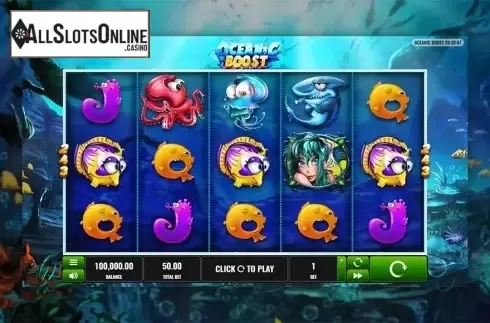Reels screen. Oceanic Boost from Playreels