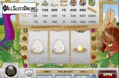 Screen2. One Million Reels BC from Rival Gaming