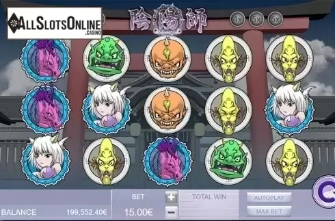 Reels screen. Onmyoji from Gamatron