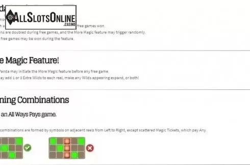 Features. Panda Magic from RTG