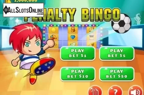 Start Screen. Penalty Bingo from MGA