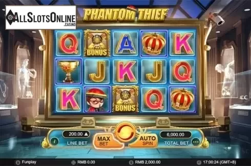 Reels screen. Phantom Thief from GamePlay