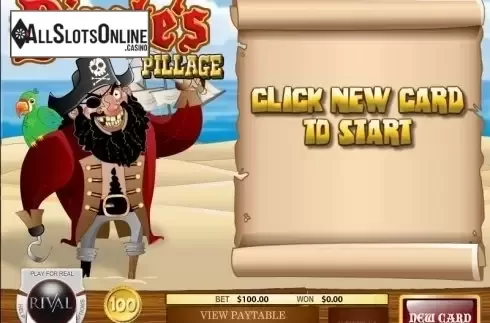 Screen3. Pirate's Pillage Scratch and Win from Rival Gaming