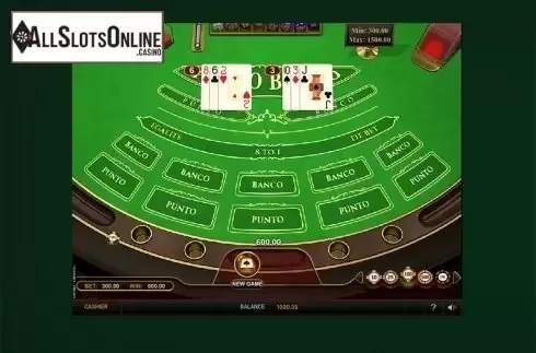 Win screen. Punto Banco (GVG) from GVG