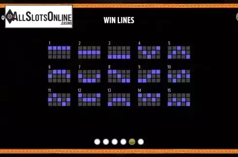 Paylines screen