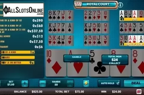 Game Screen 2. Royal Court from Red Rake