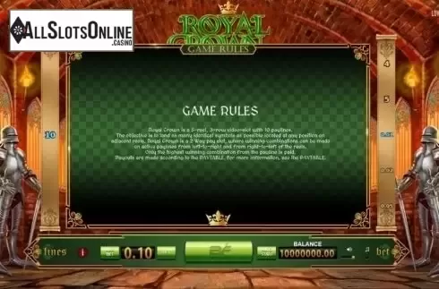 Screen3. Royal Crown (BF games) from BF games