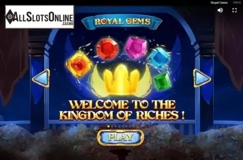 Start Screen. Royal Gems (Red Tiger) from Red Tiger