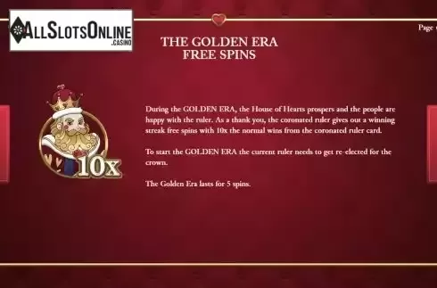 Free Spins screen