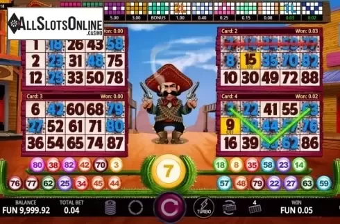 Win screen . Saga Loca from Caleta Gaming