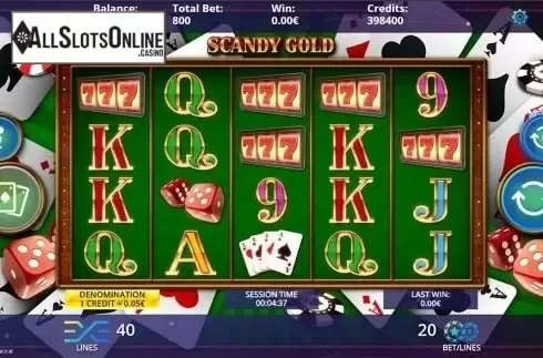 Reels screen. Scandy Gold from DLV