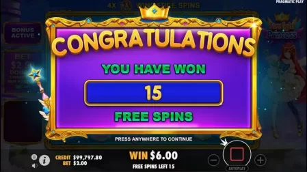 Starlight Princess slot screenshot 4