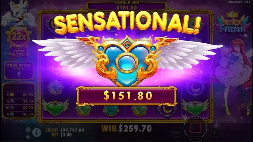 Starlight Princess slot screenshot 5