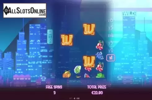 Free Spins Gameplay Screen