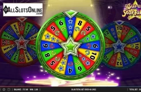 Bonus Wheel. Super Star Turns from Barcrest