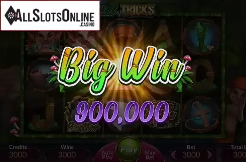 Win Screen. Swirl of Tricks from Ipanema Gaming